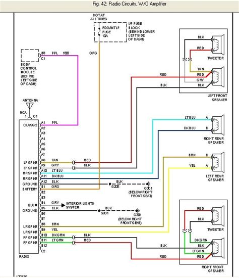 02 silverado radio wiring diagram|2003 silverado door speaker size.